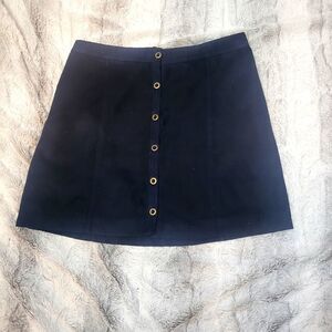 Hollister blue button down mini skirt